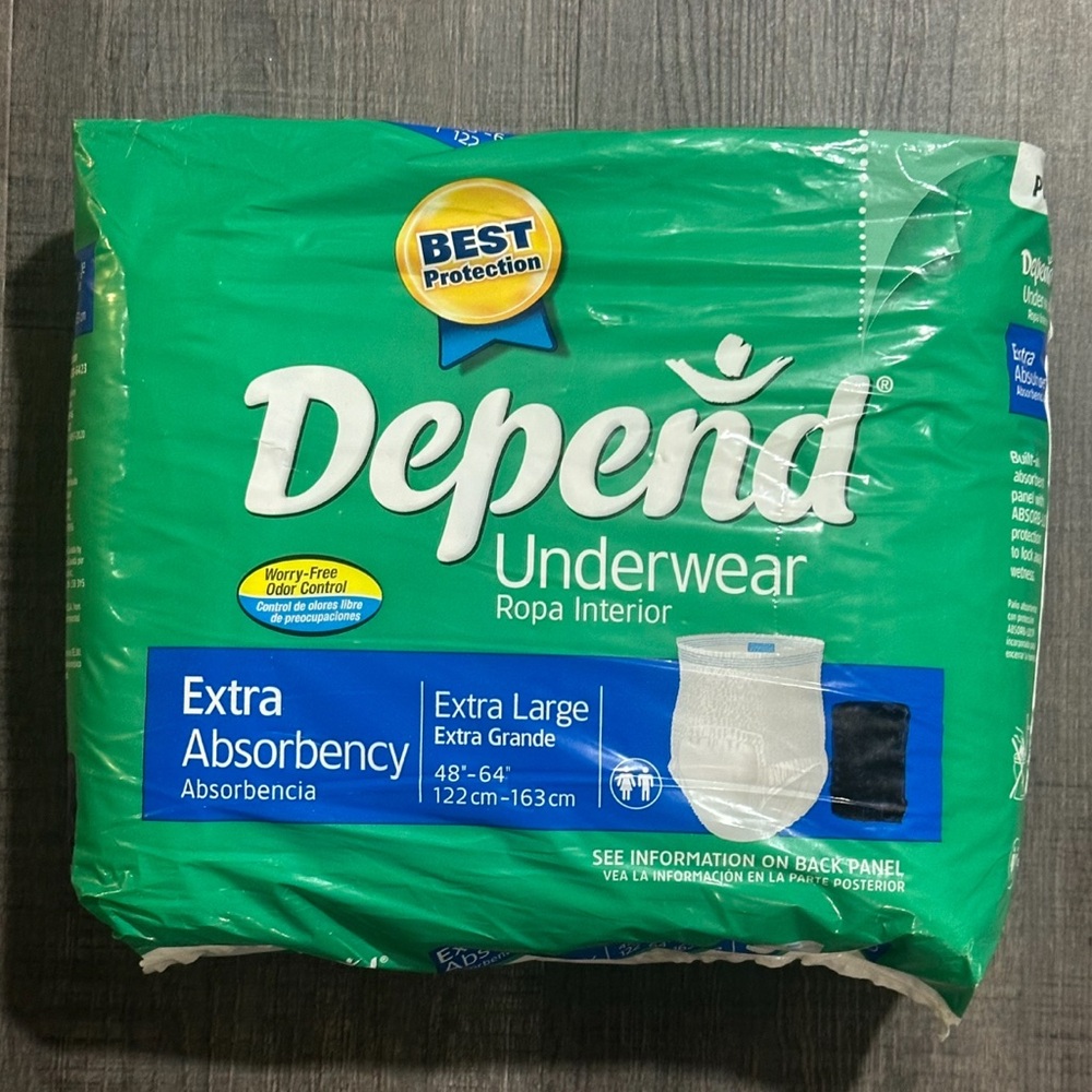 New 13-Pack of Size XL Depend Absorbent Underwear
